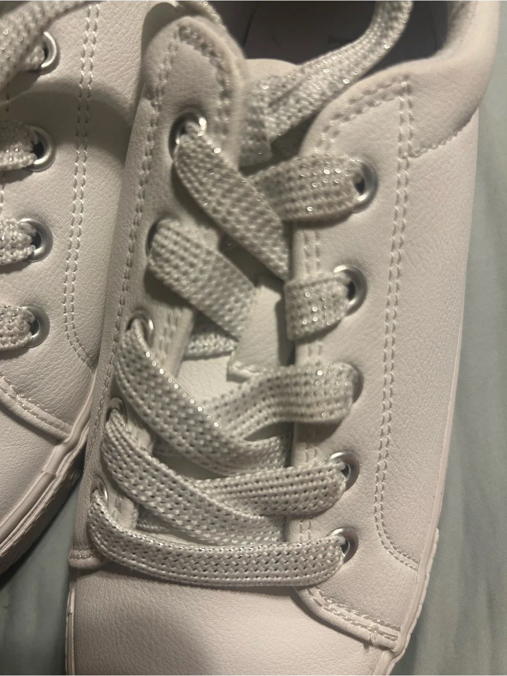 The Children's Place White Low-Top Sneakers with Subtle Logo